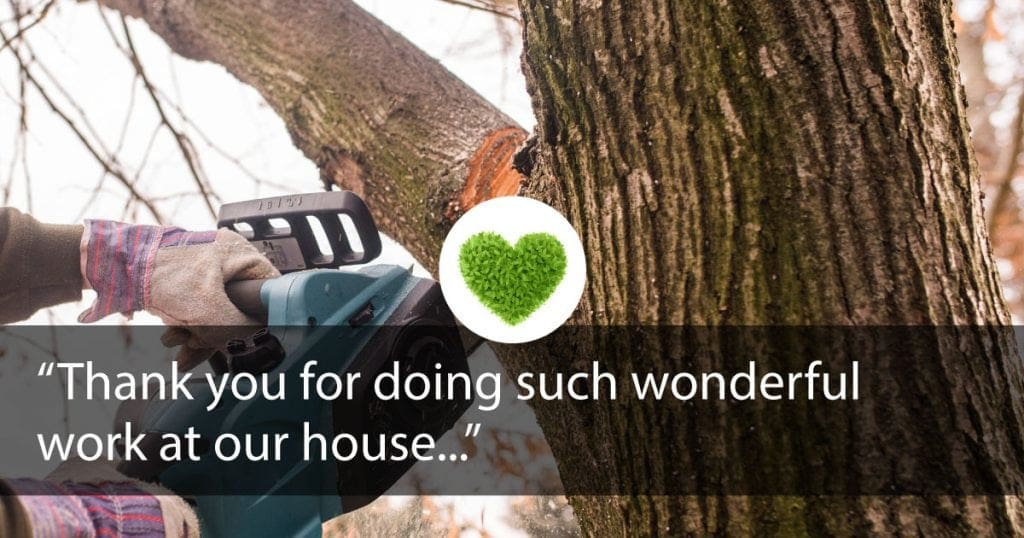 Thank you for doing such wonderful work at our house...