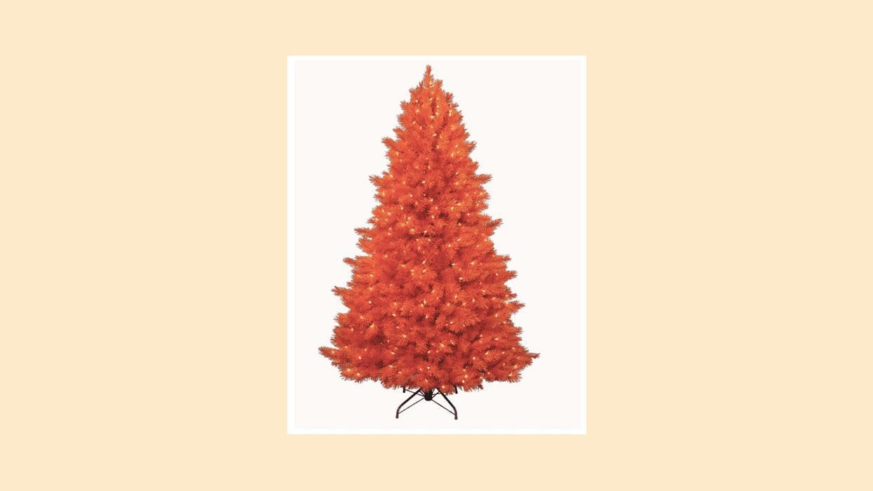 orange halloween tree