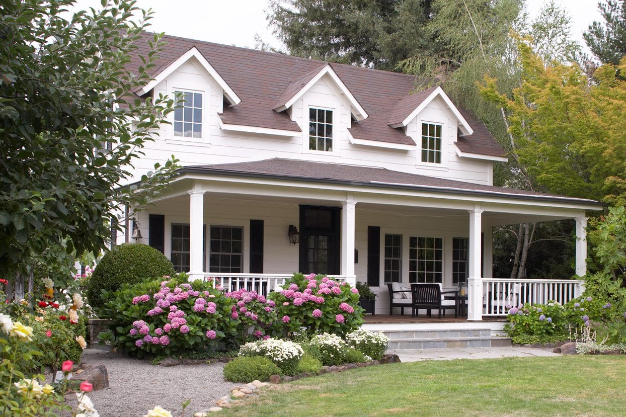 beautiful house and lawn