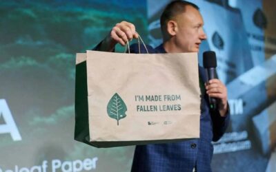This Startup Is Using Dead Leaves to Make Paper Without Cutting Trees | Good News Network