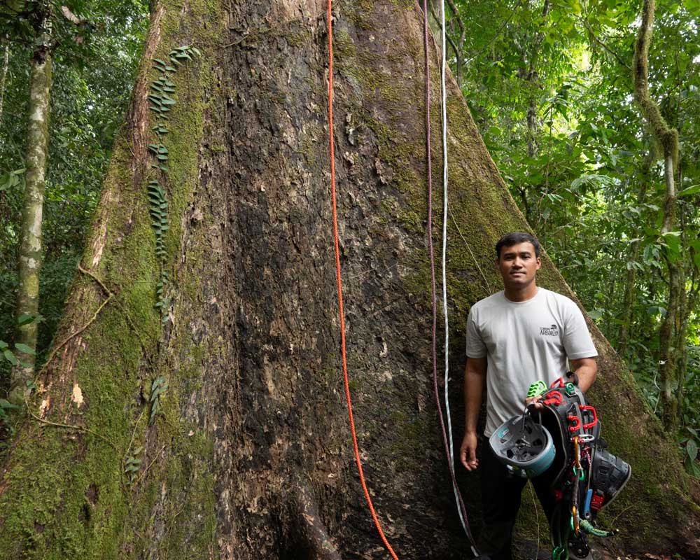 Jamiluddin Jami at Danum Valley conservation area in Malaysia