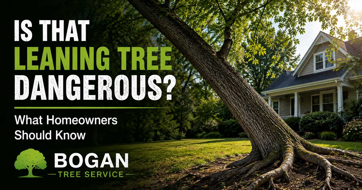 is that leaning tree dangerous